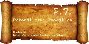 Pokoráczki Teodóra névjegykártya